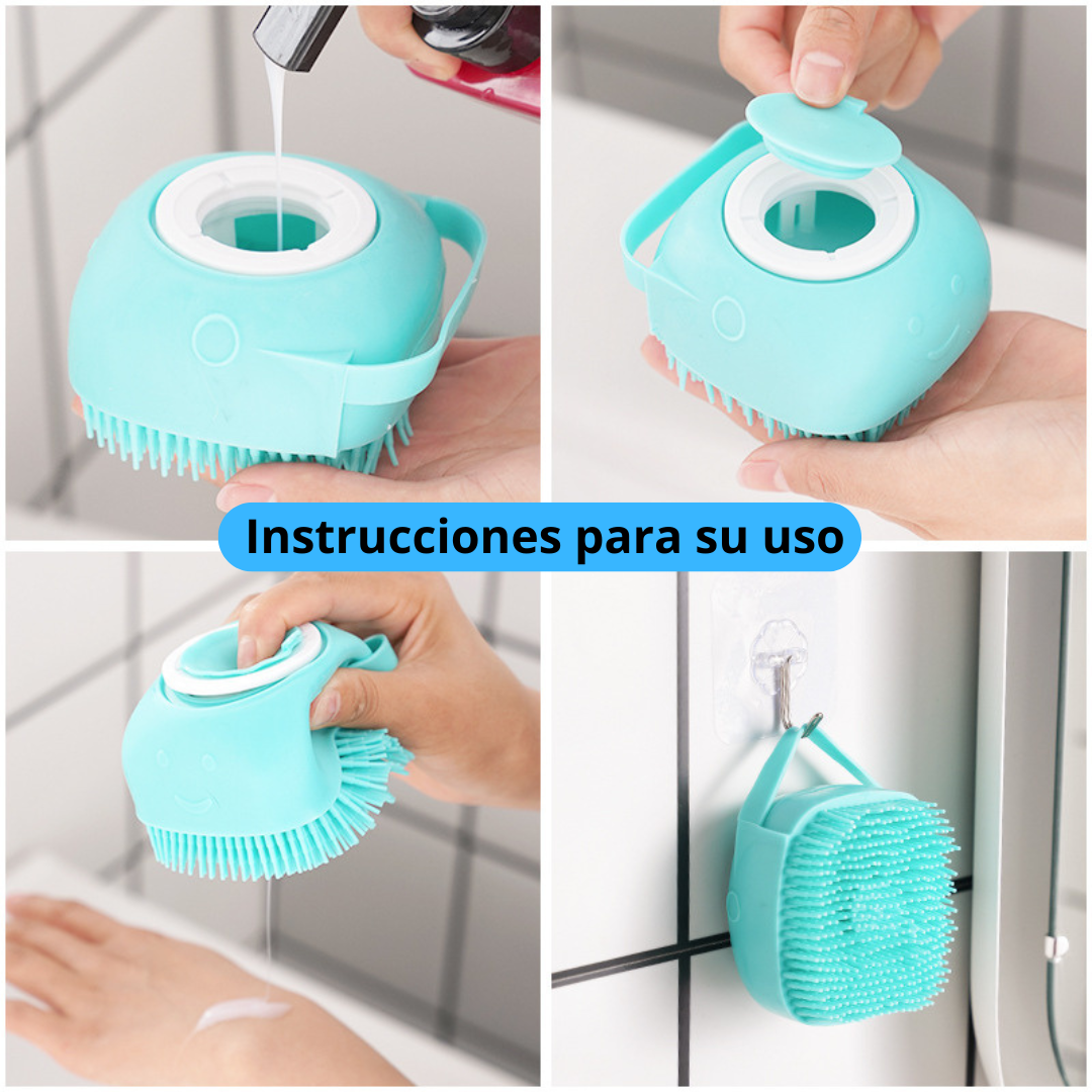 Cepillo para baño con dispensador de jabón cepit™(OFERTA 2X1)