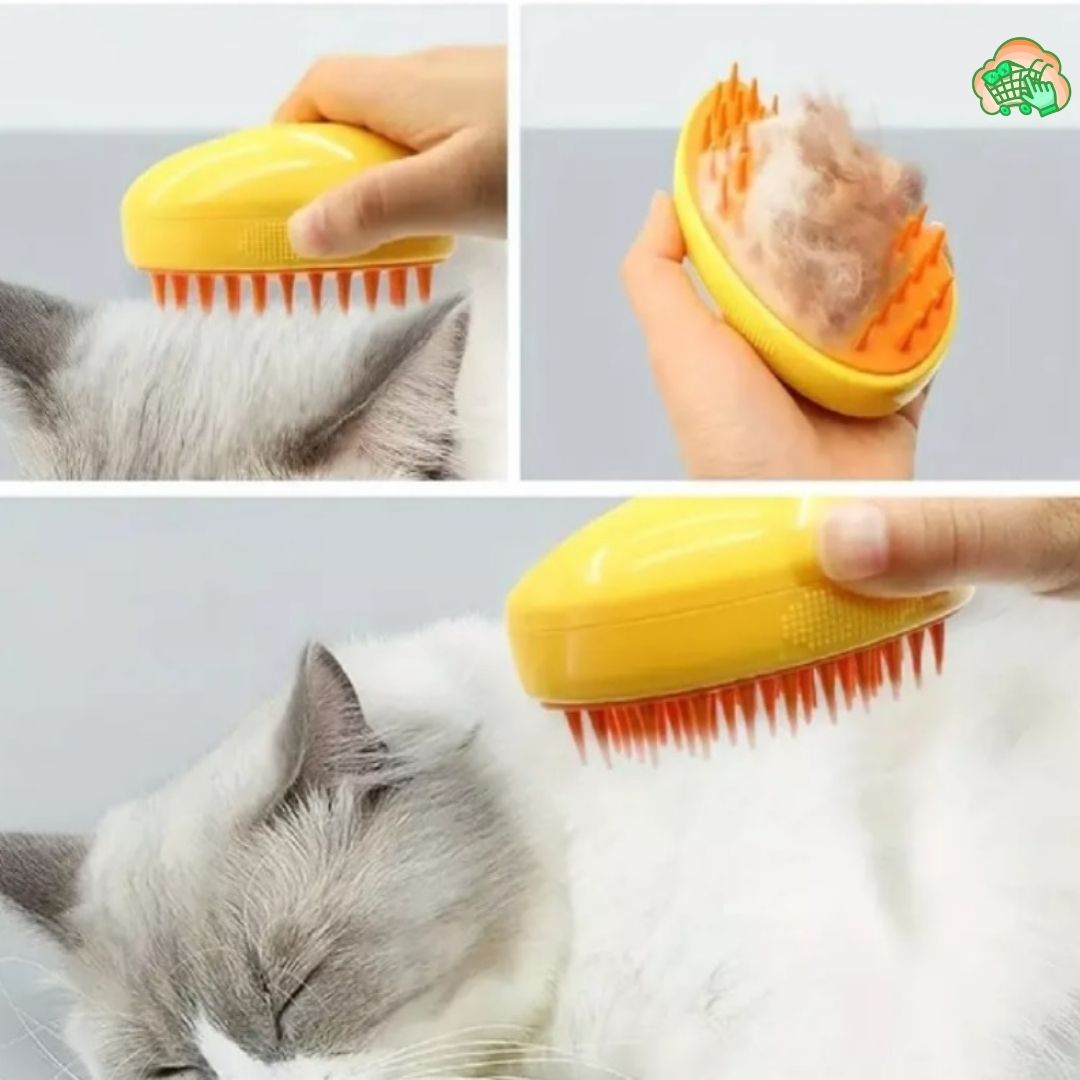 Cepillo Vaporizador Mascotas 3 en 1 - Instorepic™(OFERTA 2 X1)