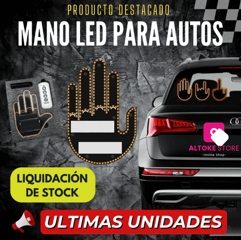 MANO LED PARA AUTO | ULTIMAS UNIDADES