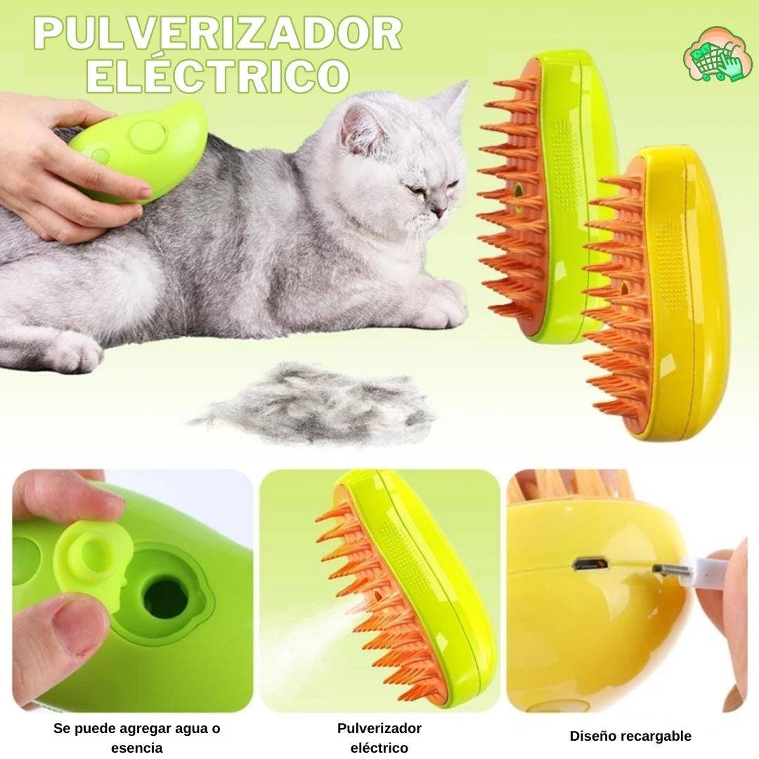 Cepillo Vaporizador Mascotas 3 en 1 - Instorepic™(OFERTA 2 X1)