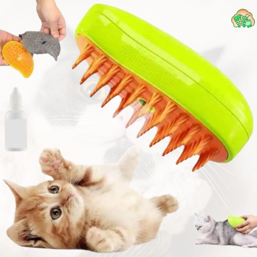 Cepillo Vaporizador Mascotas 3 en 1 - Instorepic™(OFERTA 2 X1)