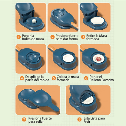 Molde Prensa 2en1 para Mini Empanadas